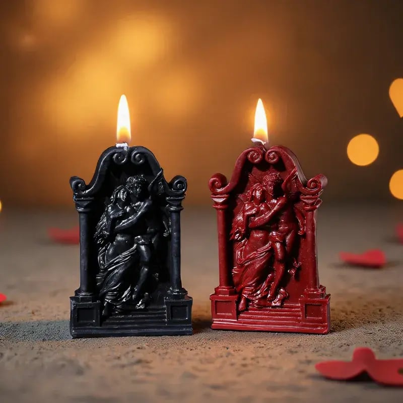 Angel Relief Candles Set 2Pcs-1
